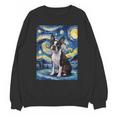 Boston Terrier Van Gogh Starry Night Unisex Sweatshirt, trending gift