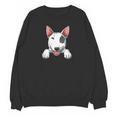 Bull Terrier Pocket Bull Terrier Peeking Out Pocket Unisex Sweatshirt, trending gift