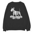 Bull Terrier Skeleton Birthday Halloween Kids Unisex Sweatshirt, trending gift