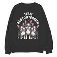 Cute Cartoon For Dog Owners Pet Team Boston Terrier Unisex Sweatshirt, trending gift