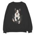 Dog Lovers Boston Terrier In Pocket Dog Face For Men Women Kids Unisex Sweatshirt, trending gift