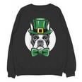 Green Boston Terrier Shamrock St Patricks Day Boston Terrier Unisex Sweatshirt, trending gift