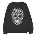 Halloween Costume Skull Boston Terrier Dog Lover Unisex Sweatshirt, Boston Terrier Halloween Gifts, trending gift