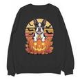 Halloween Retro Boston Terrier Unisex Sweatshirt, Boston Terrier Halloween Gifts, trending gift