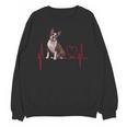 Heartbeat Boston Terrier Dog Unisex Sweatshirt, trending gift
