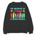 THE INFLUENCE OF A GREAT TEACHER IS NEVER ERASED Teaching For Men Women Girls Kids Unisex Sweatshirt, trending gift