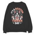 It’s A Boston Terrier Day Pet Cute Dog Lover Cartoon Unisex Sweatshirt, trending gift