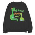 Kids My Nonna Loves Me Dinosaur Grandson Unisex Sweatshirt, trending gift