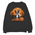 Pumpkin Boston Terrier Costume On Boston Terrier Halloween Unisex Sweatshirt, Boston Terrier Halloween Gifts, trending gift