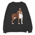 Red Boston Terrier Dog Unisex Sweatshirt, trending gift