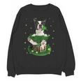 St Patrick's Day Leprechaun Boston Terrier Dog Shamrock For Men Women Kids Unisex Sweatshirt, trending gift