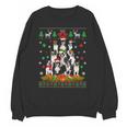Ugly Sweater Christmas Tree Boston Terrier Dog Xmas Pajama Unisex Sweatshirt, Boston Terrier Christmas Gifts, trending gift