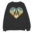Vintage American Boston Terrier Lovers Valentine's Day Unisex Sweatshirt, American Boston Terrier Gifts, trending gift
