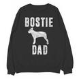 Vintage Boston Terrier Dad Dog Daddy Bostie Father Unisex Sweatshirt, Boston Terrier Dad Gifts, trending gift