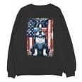 Vintage Boston Terrier Dog American USA US Flag Pets Lovers Unisex Sweatshirt, American Boston Terrier Gifts, trending gift