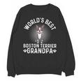 World's Best Boston Terrier Grandpa Dog Grandfather For Men Women Girls Kids Unisex Sweatshirt, trending gift
