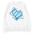 Bavarian Flag As Heart Blue Diamond Bavaria Unisex Sweatshirt, trending gift