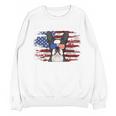 Boston Terrier Dad American Flag 4th Of July Dog Fathers Day Unisex Sweatshirt, Boston Terrier Dad Gifts, American Boston Terrier Gifts, Boston Terrier 4th Of July Gifts, trending gift
