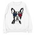 Boston Terrier Dog 4th July America USA Flag Men Women Kids Unisex Sweatshirt, Boston Terrier 4th Of July Gifts, trending gift