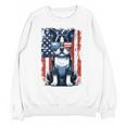 Boston Terrier Dog American USA US Flag Pets Vintage Outfit Unisex Sweatshirt, American Boston Terrier Gifts, trending gift