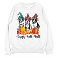 Boston Terrier Dog Lover Fall Ya'Ll Halloween Costume Men Women Unisex Sweatshirt, Boston Terrier Halloween Gifts, trending gift
