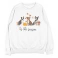 Boston Terrier Fall Pumpkin Tis The Season Autumn Women Unisex Sweatshirt, trending gift