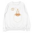 Boston Terrier Halloween Cute Bostie Dog Pocket Boo Unisex Sweatshirt, Boston Terrier Halloween Gifts, trending gift