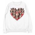 Boston Terrier Heart Valentine Boston Terrier Unisex Sweatshirt, trending gift