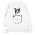 Boston Terrier In The Pocket Cute Boston Terrier Dog Lovers Men Women Girls Kids Unisex Sweatshirt, trending gift