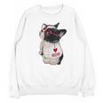 Girls I Heart Mom Love Mama Boston Terrier Dog Lover Unisex Sweatshirt, Mom Gifts, Boston Terrier Mom Gifts, trending gift
