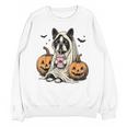 Halloween Boston Terrier Ghost Unisex Sweatshirt, Boston Terrier Ghost Gifts, Boston Terrier Halloween Gifts, trending gift