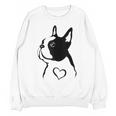 I Love My Boston Terrier Dog With Heart Unisex Sweatshirt, trending gift