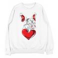 Valentine's Day Boston Terrier Dog Vector Unisex Sweatshirt, trending gift