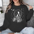 Astronaut Boston Terrier Space Galaxy Dog Lovers Unisex Sweatshirt, funny design