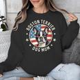 Boston Bull Terrier Women Boston Terrier Dog Mom Unisex Sweatshirt, Mom Gifts, Boston Terrier Mom Gifts, funny design