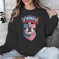 Boston Terrier 4th Of July US Merica Bostie Dog Patriotic For Men Women Kids Unisex Sweatshirt, Patriotic Boston Terrier Gifts, Boston Terrier 4th Of July Gifts, funny design