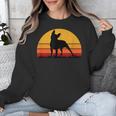 Boston Terrier Bostie Sunset Retro Dog Pet Mom Dad Unisex Sweatshirt, Mom Gifts, Boston Terrier Dad Gifts, Boston Terrier Mom Gifts, funny design
