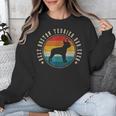 Boston Terrier Dad Retro Vintage Dog Bostie Dad Men Unisex Sweatshirt, Boston Terrier Dad Gifts, funny design