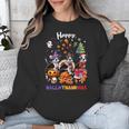Boston Terrier Dog Christmas Happy Hallothankmas Halloween For Men Women Kids Unisex Sweatshirt, Boston Terrier Christmas Gifts, Boston Terrier Halloween Gifts, funny design