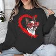 Boston Terrier Dog Mom Dad Valentine’s Day Pet Lover For Men Women Kids Unisex Sweatshirt, Mom Gifts, Boston Terrier Dad Gifts, Boston Terrier Mom Gifts, funny design