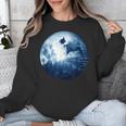 Boston Terrier Dog Moon Dog Mom Dad Women Men Dog Lovers Unisex Sweatshirt, Mom Gifts, Boston Terrier Dad Gifts, Boston Terrier Mom Gifts, funny design