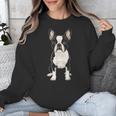 Boston Terrier Dog Motif Pet Art Boston Terrier For Men Women Kids Unisex Sweatshirt, funny design