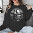 Boston Terrier Dog Nature Scene Graphic Art Men Women Girls Kids Unisex Sweatshirt, funny design