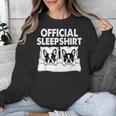 Boston Terrier Dog Official Sleep Pajamas Nightgown Unisex Sweatshirt, funny design