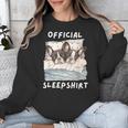Boston Terrier Dog Official Sleepshirt Pajamas Nightgown Men Women Girls Kids Unisex Sweatshirt, funny design