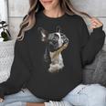 Boston Terrier Dog Graphic Pet Art Boston Terrier For Men Women Kids Unisex Sweatshirt, funny design