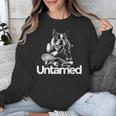 Boston Terrier Dog Untamed For Men Women Unisex Sweatshirt, funny design