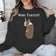 Boston Terrier Who Farted Unisex Sweatshirt, funny design
