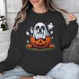 Boston Terrier Ghost Boo Halloween Kids Unisex Sweatshirt, Boston Terrier Ghost Gifts, Boston Terrier Halloween Gifts, funny design
