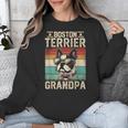 Boston Terrier Grandpa Dog Lover Father's Day Unisex Sweatshirt, funny design